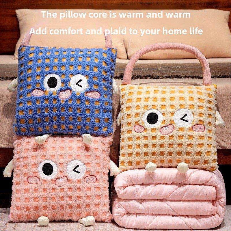可爱的枕头被两用二合一九折堆叠枕头午休毯子办公室午睡枕头汽车,居家布艺,抱枕被,淘宝优惠券,粉丝福利购,淘宝优惠卷
