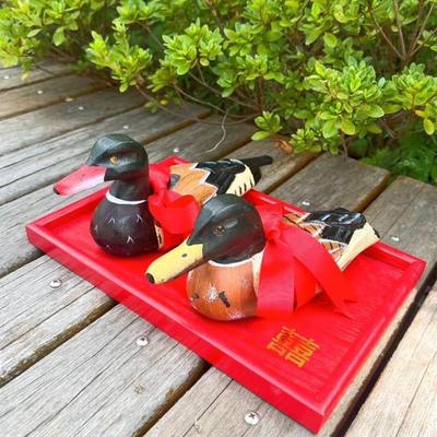 奠雁礼实木雕刻舒雁明制仪式对雁迎亲聘雁中式婚礼道具结发礼锦囊