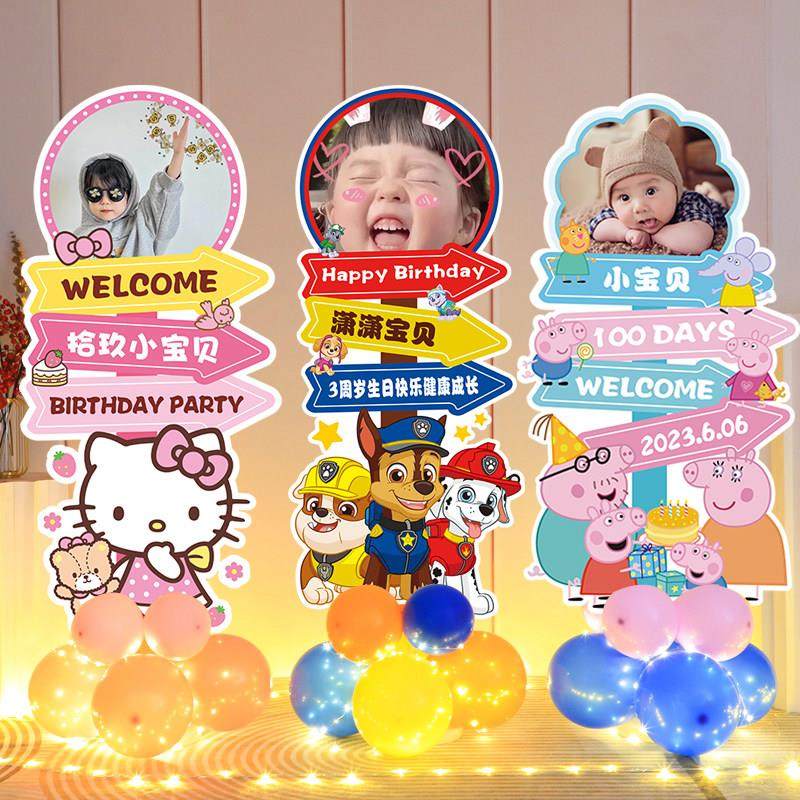 宝宝百日宴布置周岁儿童百天生日照片装饰气球kt板满月迎宾牌定制,节庆用品/礼品,气球,淘宝优惠券,粉丝福利购,淘宝优惠卷