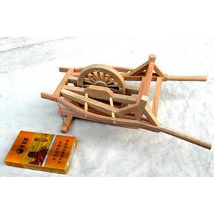 62408彷真摆件老农具模型 彷古农用农村独轮车老式手推木制小推车