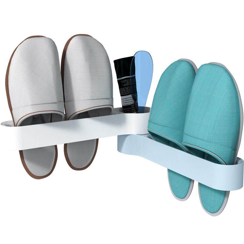浴室拖鞋架壁挂式免打孔卫生间鞋架收纳神器可折叠墙上沥水置物架,收纳整理,整理架/置物架/收纳架,淘宝优惠券,粉丝福利购,淘宝优惠卷
