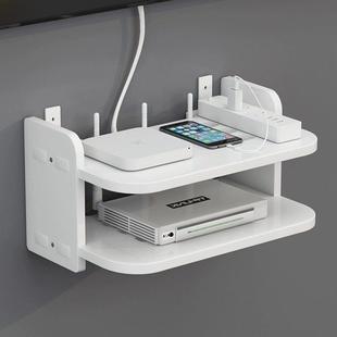 wifi上墙机上盒置物架免打孔路由器放置架挂墙上电视机壁挂式托