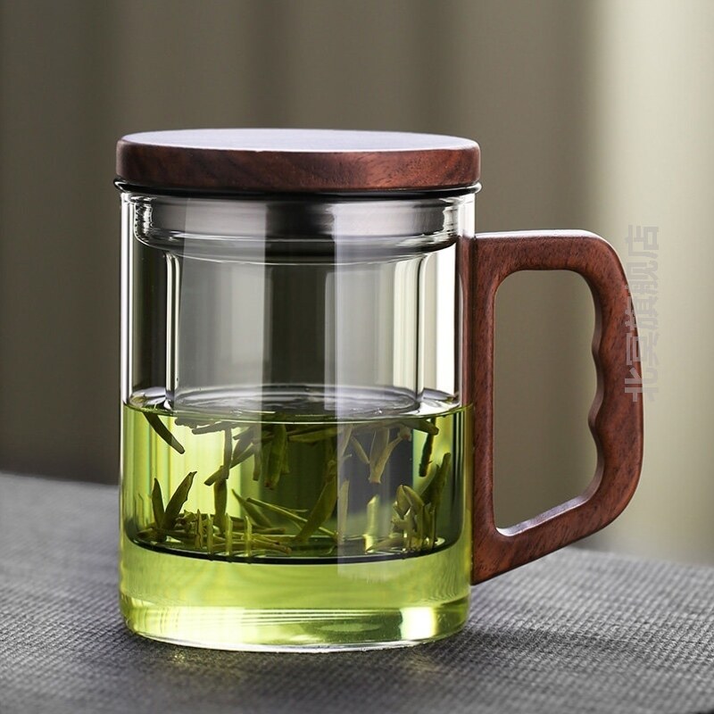 水杯男式2026新款玻璃杯泡茶杯家用茶水分离带过滤办公室个人专用