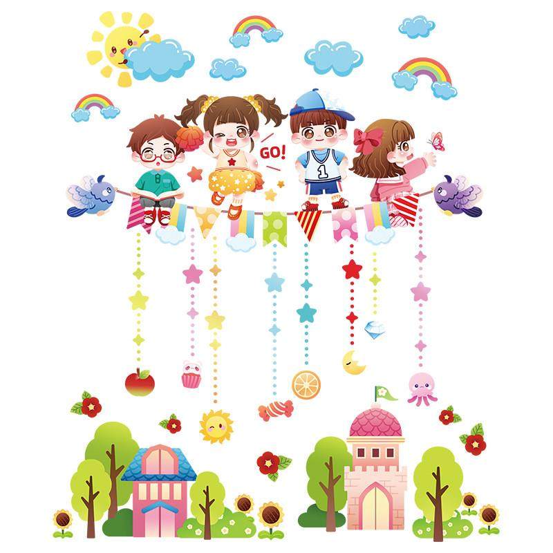 电梯门贴纸一梯一户玄关入户门口装饰卡通创意卧室房间门贴画遮丑,家居饰品,软装墙贴,淘宝优惠券,粉丝福利购,淘宝优惠卷