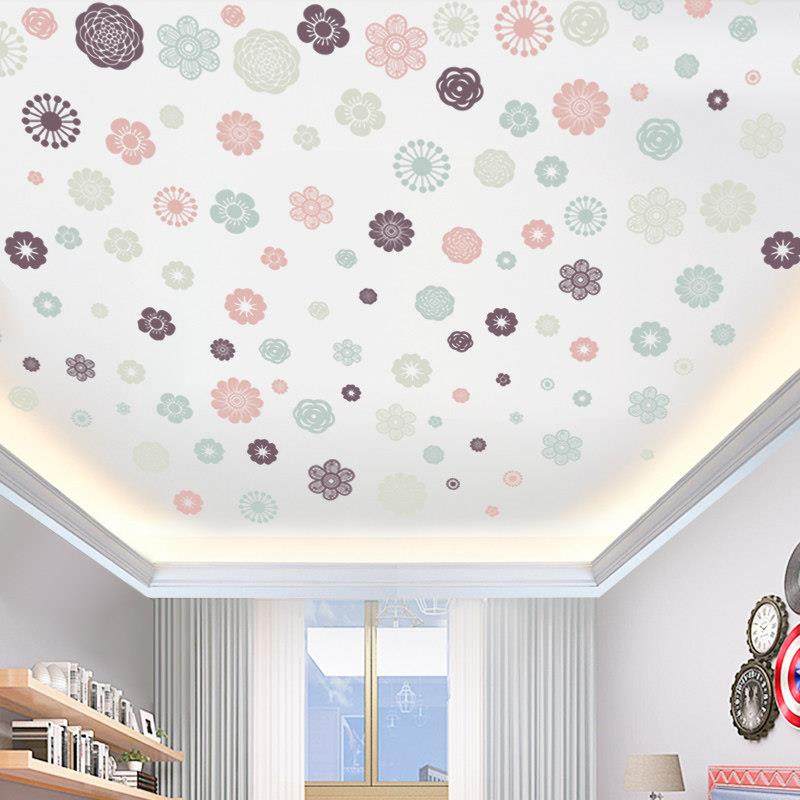 儿童房天花板墙面装饰贴画自粘防水墙贴太空星球房顶墙纸屋顶贴纸,家居饰品,软装墙贴,淘宝优惠券,粉丝福利购,淘宝优惠卷