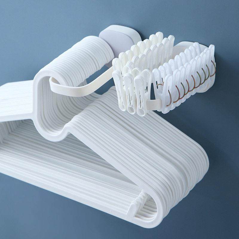 晾衣架收纳神器免打孔阳台挂架伸缩整理置物架壁挂墙上放夹子挂钩,收纳整理,衣架收纳架/盒,淘宝优惠券,粉丝福利购,淘宝优惠卷