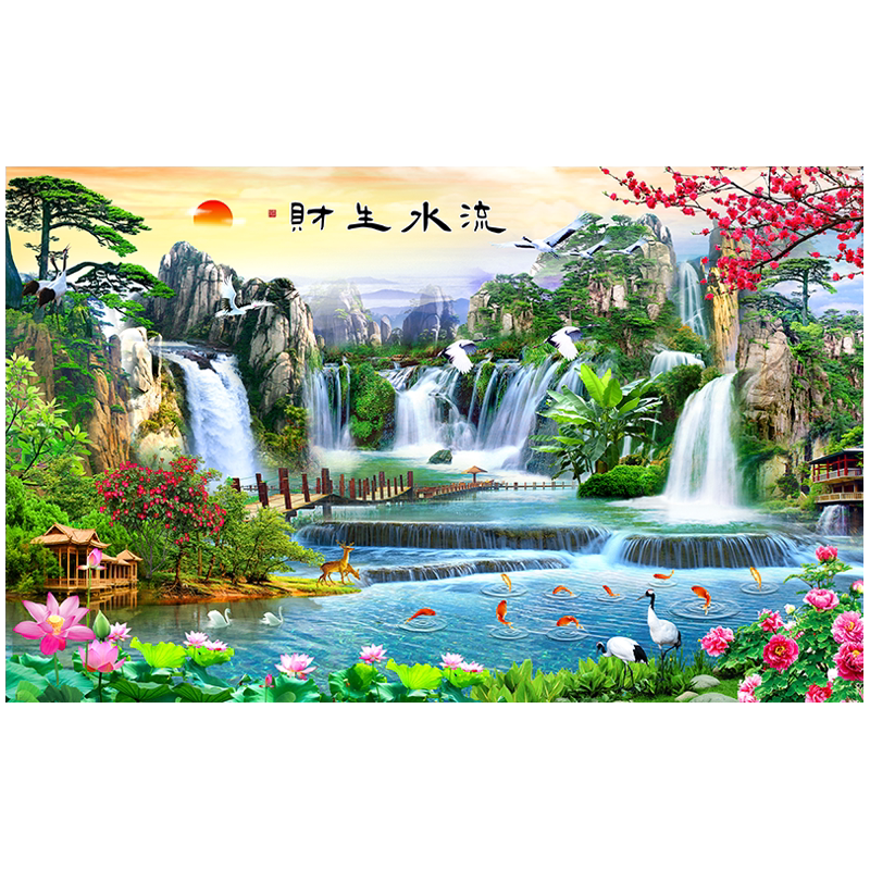 亿贴客厅自粘装饰画壁画