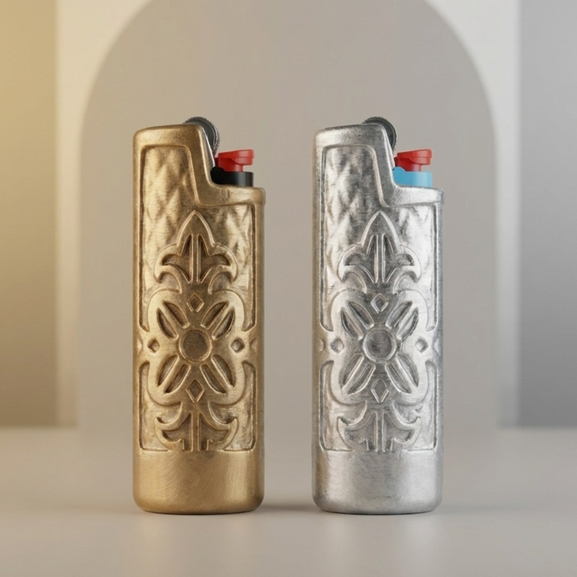 BICj6打火机外壳送男友高颜值武器模型打火机壳