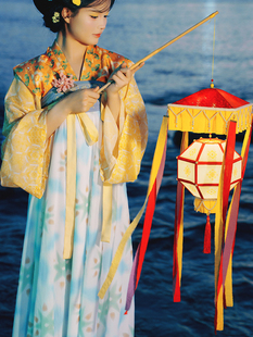 雅特曼2025年新款中秋灯笼diy手工材料包 传统花灯绛纱灯六角宫灯