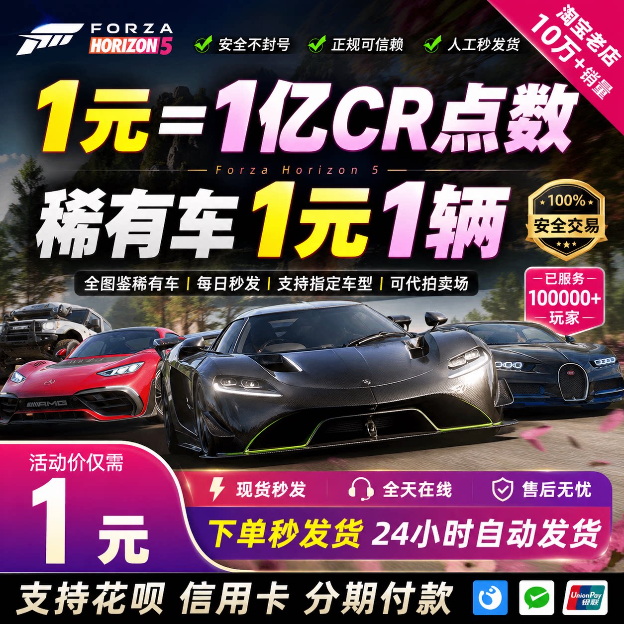 地平线5CR点数稀有车拍卖场交易