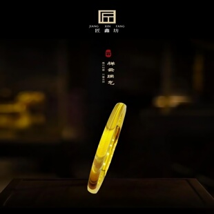 金包银猫眼手镯女光面耀车花素圈镯子爆闪拉丝实心手环送女友礼物