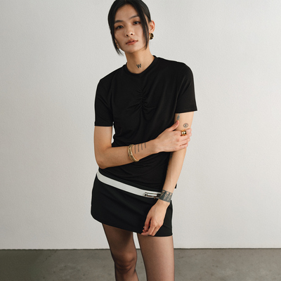 Unawares.双层腰MINI短裙