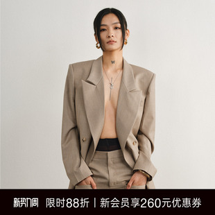 宽松廓形西装 Fil小白同款 外套女oversize 张予曦 Unawares.