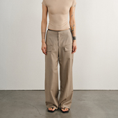 UNAWARES WARDROBE 张予曦同款 老钱风美利奴羊毛直筒西裤