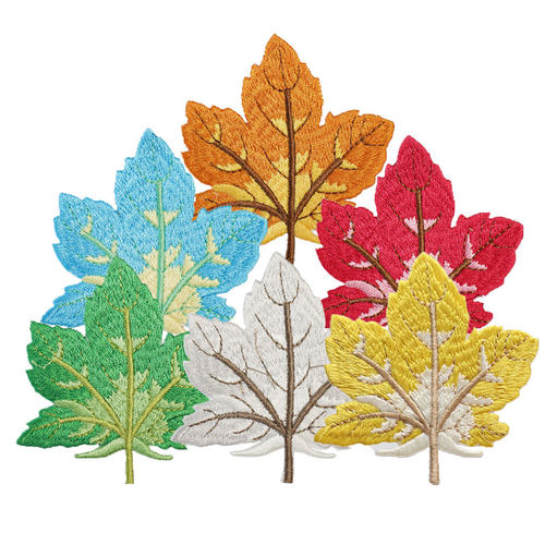 自粘枫叶树叶衣服裤子修补布贴