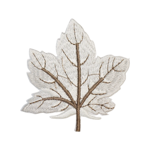 自粘刺绣布贴枫叶树叶补丁贴衣服裤子装饰贴花修补羽绒服破洞贴布