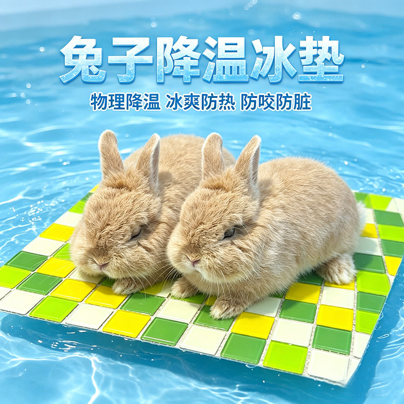 兔子降温趴趴垫子冰凉小窝夏天吸热睡觉的凉窝荷兰猪龙猫防热垫板