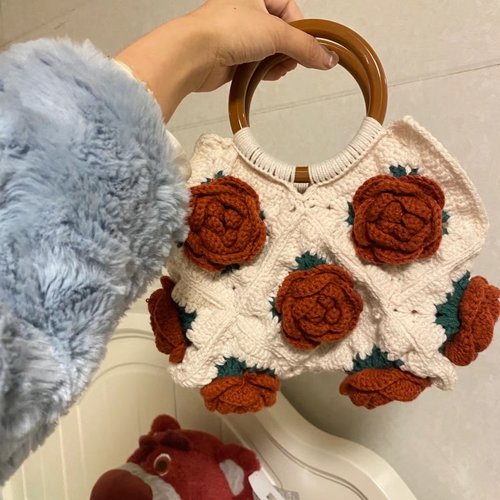 艾苏手工编织包包diy材料包钩针