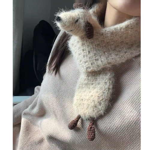 艾苏手工编织围巾diy材料包