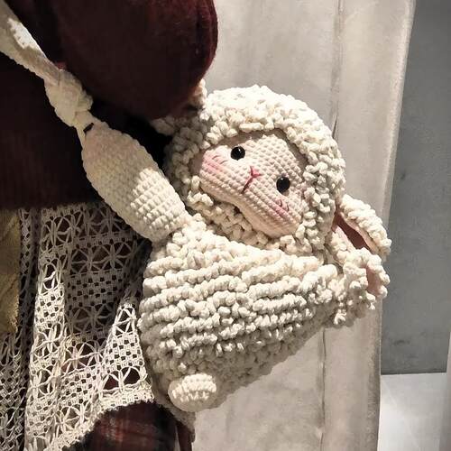 古力古力小羊包同款毛线钩织diy材料包手工编织包包送女男朋友