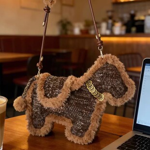 马上有钱小马斜挎包手工diy礼物打发时间的手工diy手工编织材料