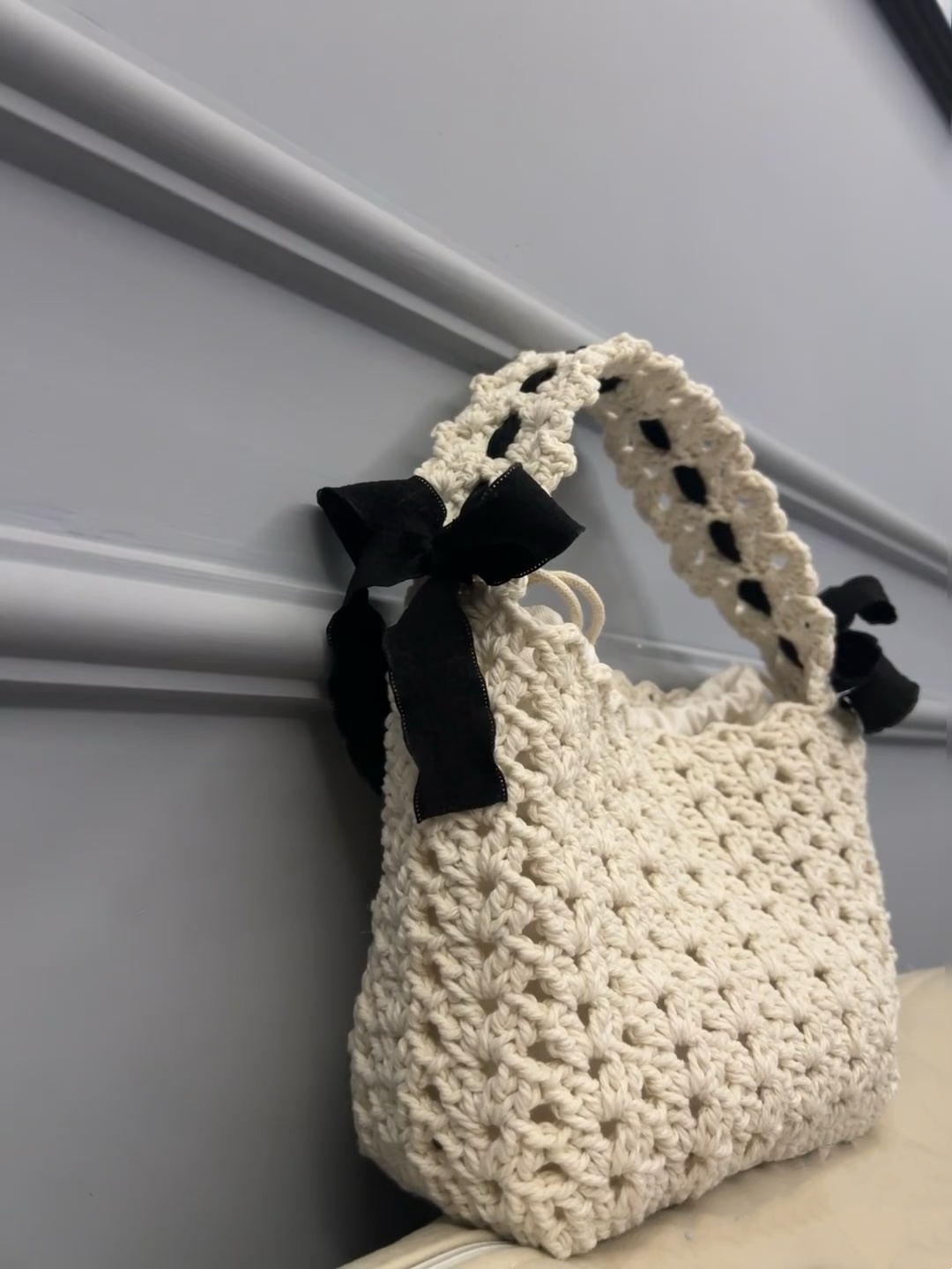 艾苏毛线手工编织包包diy