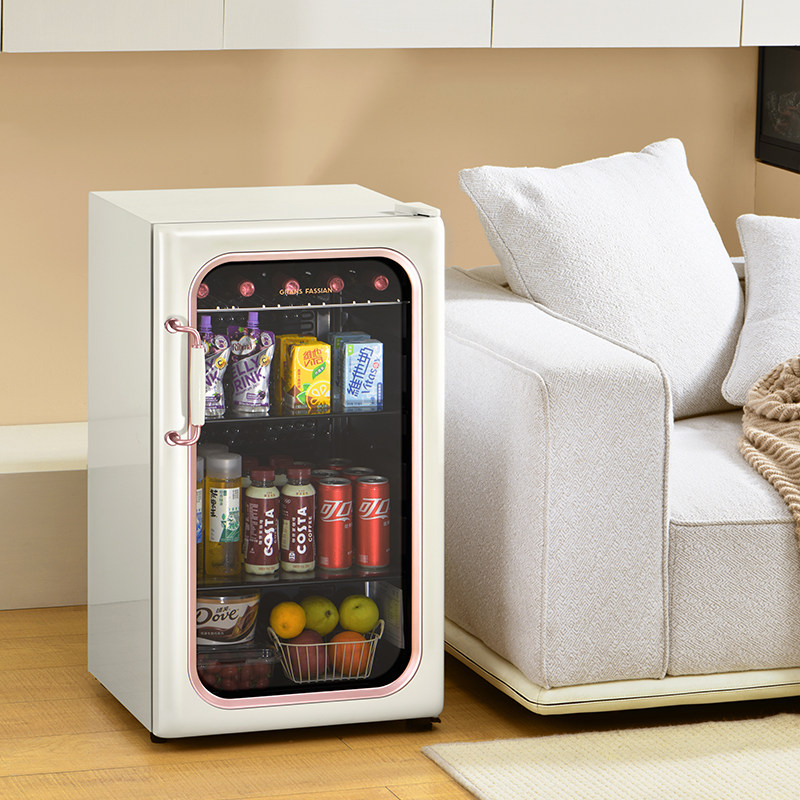 格兰法西恩冰吧复古饮料柜家用小冰箱红酒冷藏柜水果茶叶小型迷你