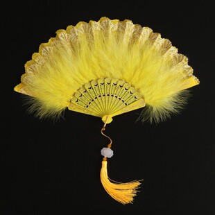 旗袍羽折扇走秀扇子夜上海上海滩怀旧复古拍摄道具舞蹈宫廷新款