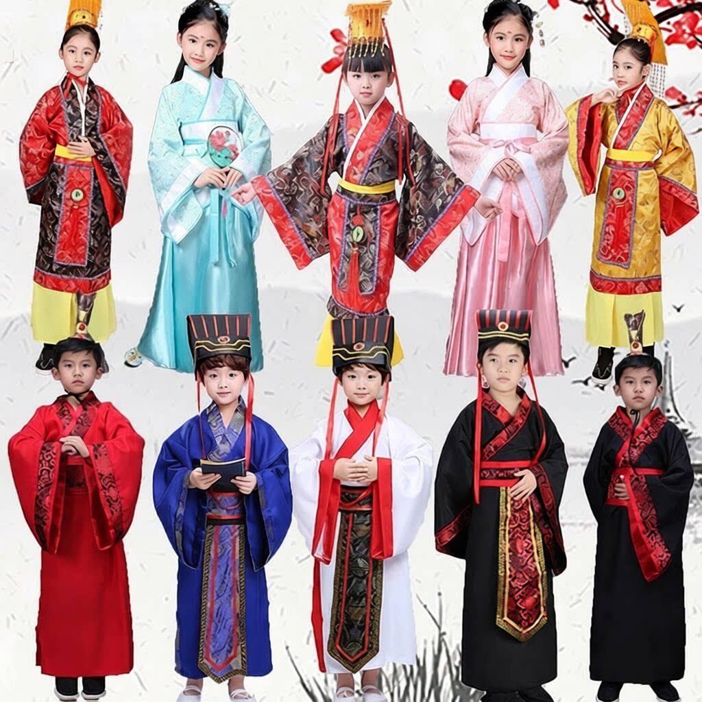儿童古装课剧本表演话剧完璧归赵汉服装将相和蔺相如廉颇演出服饰