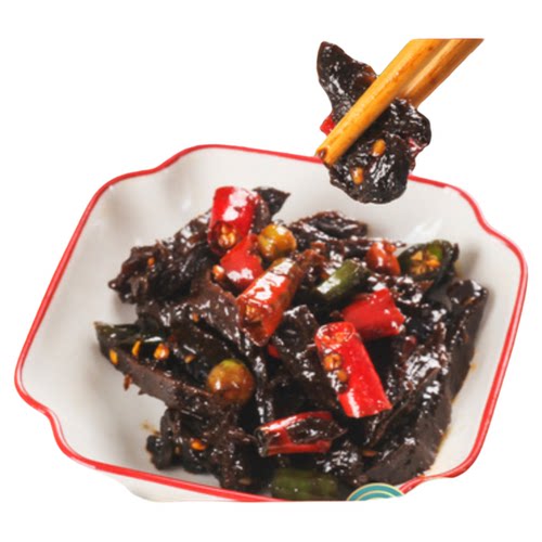 辣椒炒黑咸菜无添加下饭菜