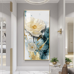 太阳花玄关挂画2024年新款入户玄幻装饰画走廊过道高级感墙面壁画