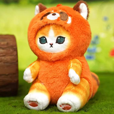 正版鲨鱼猫熊猫毛绒玩偶