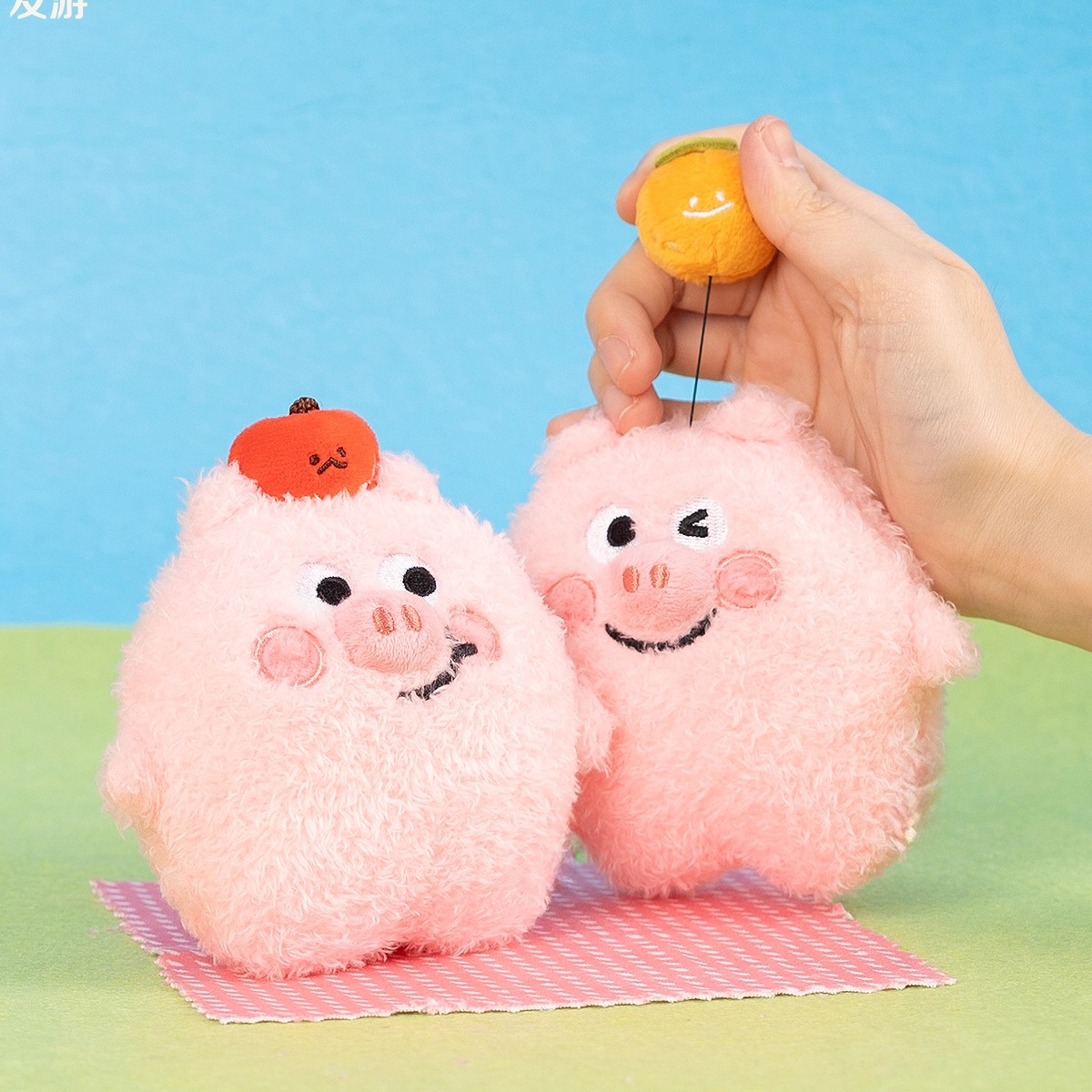 友游正版培根猪毛绒公仔玩偶钥匙扣可爱超萌玩具书包挂件女生礼物