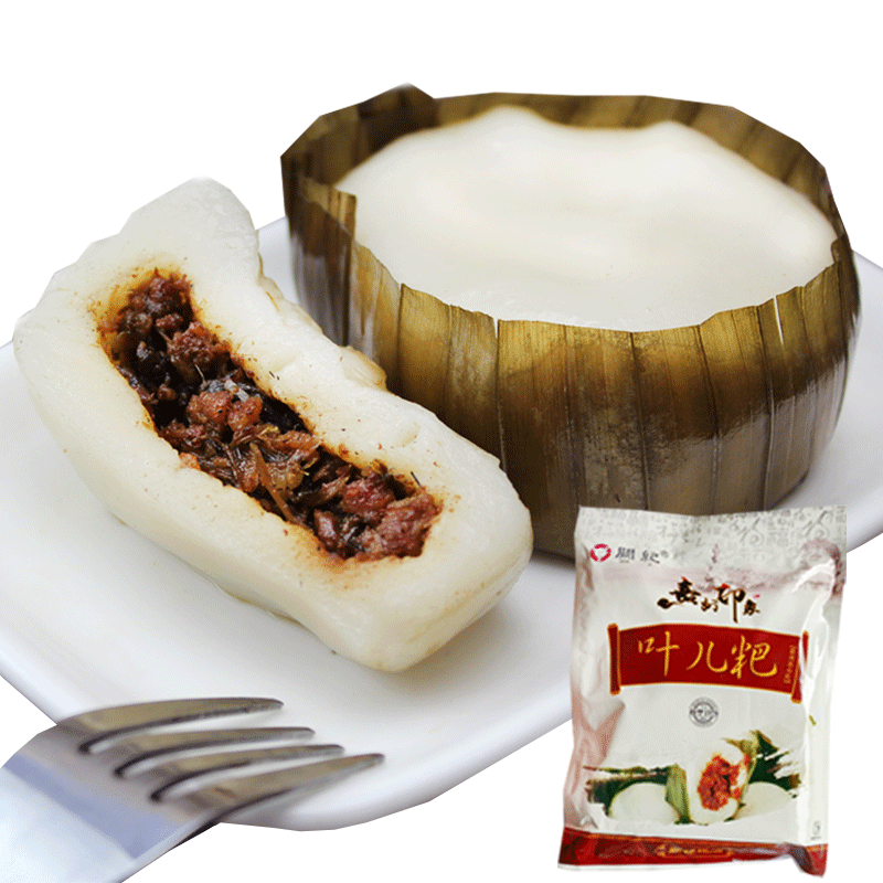 乐山特产阙记纪大叶儿粑糯米糕点猪儿粑12个猪肉芽菜芝麻馅1140g
