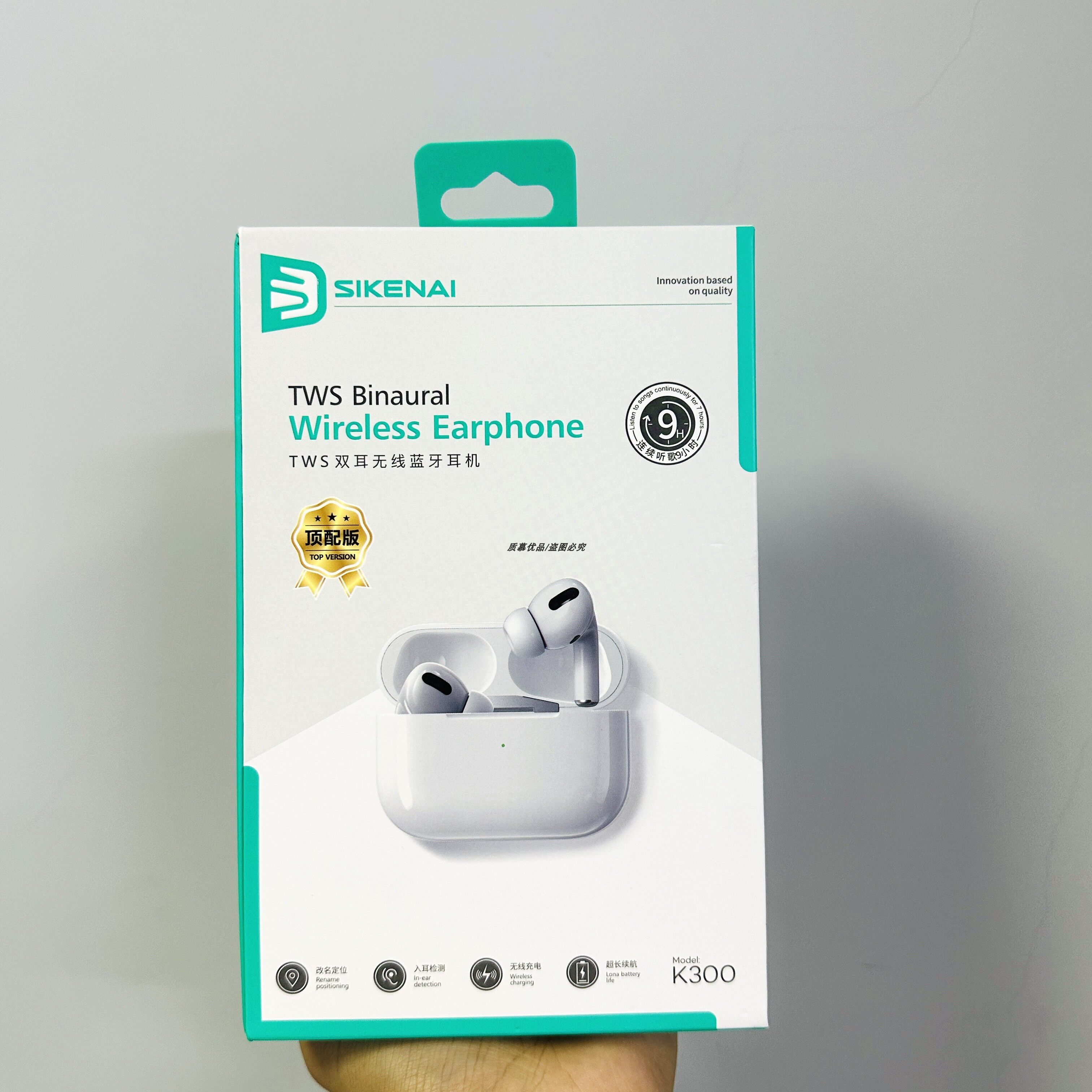 思科耐k300蓝牙耳机tws入耳式持久通话9小时音乐耳机高清童话新款