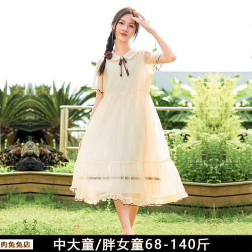女童连衣裙夏装加肥加大码公主裙