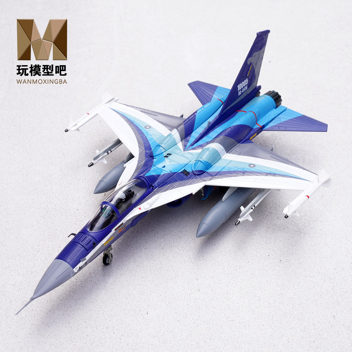TTF1:72F-CK-1翔昇计划单座原型机带保形油箱IDF经国号合金模型
