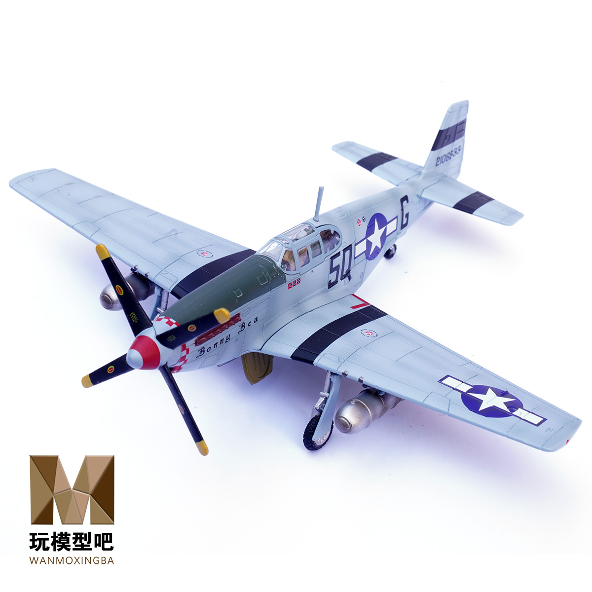 合金成品模型军团野马战斗机