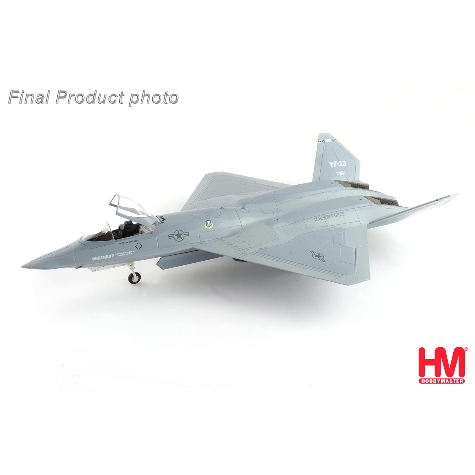 1:72YF-23战斗机灰色幽灵87-0801合金成品模型军机收藏摆件HA2850