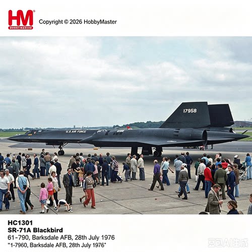 172SR-71黑鸟合金成品模型