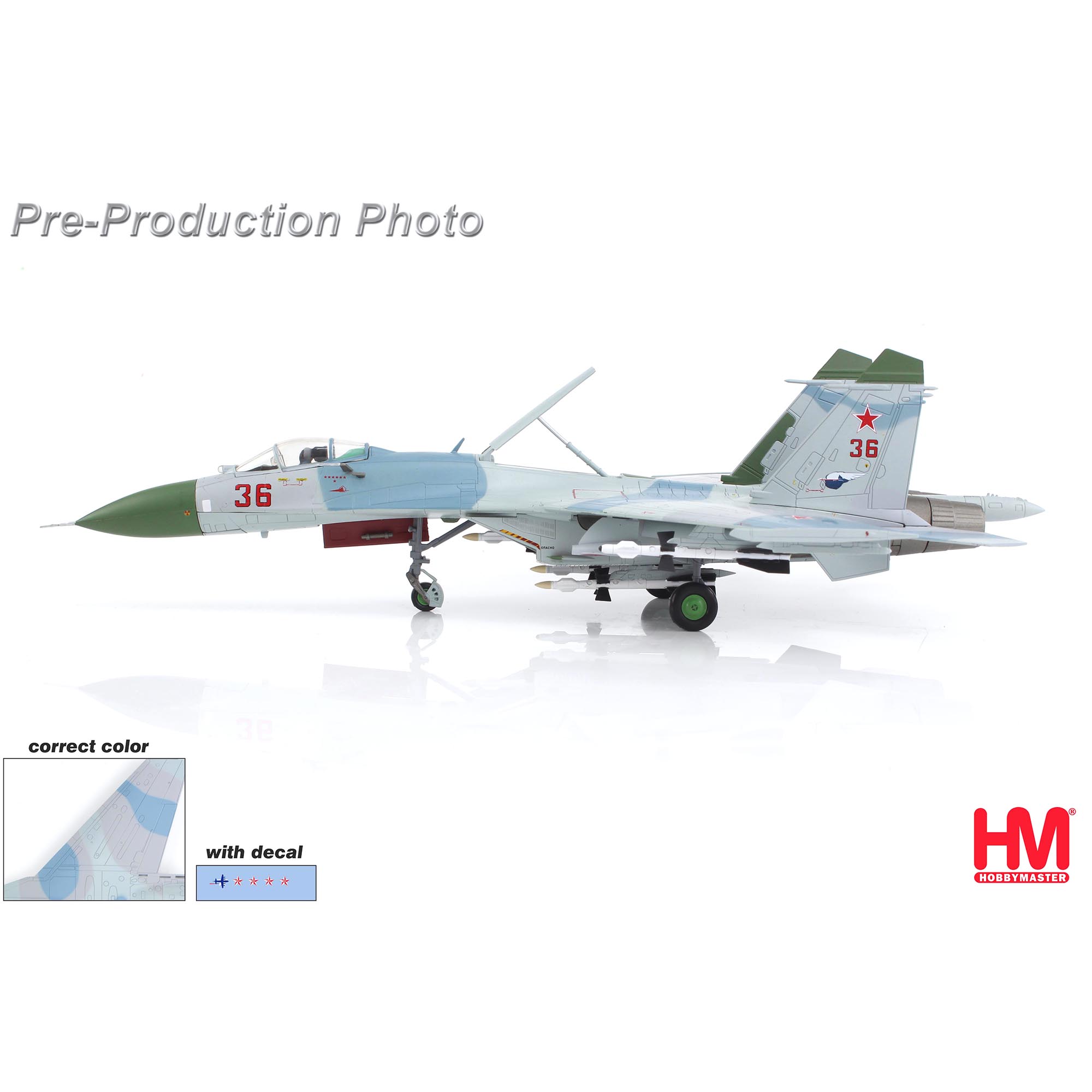 HM1:72Su-27巴伦支海手术刀红色36合金成品模型收藏HA6001b