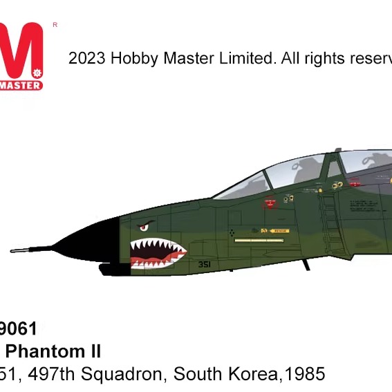 F-4鬼怪战斗机模型HM合金成品