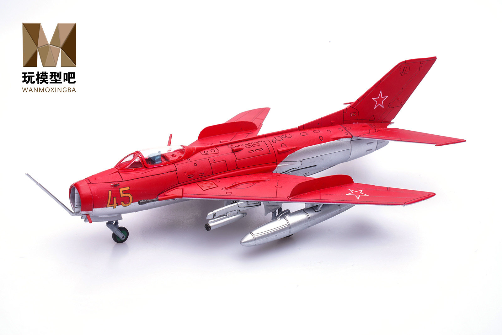 panzerkampf 1/72 米格-19s战斗机苏联空军表演队合金成品模型