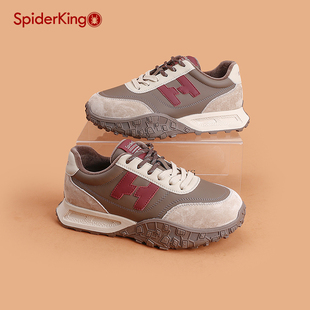 街头潮鞋 蜘蛛王厚底加绒德训鞋 轮胎底美拉德风运动鞋 2024冬季 女款