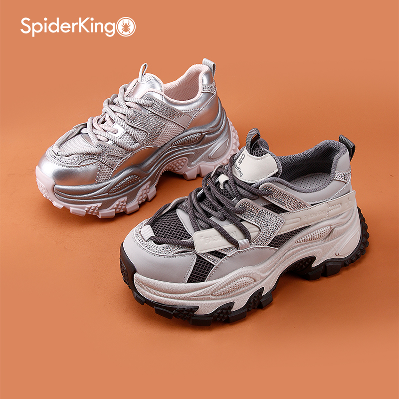 蜘蛛王官方正品授权女休闲老爹鞋