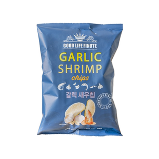 韩国进口零食 趣虾片莱薯片福超大garlic shrimp零食网红虾片