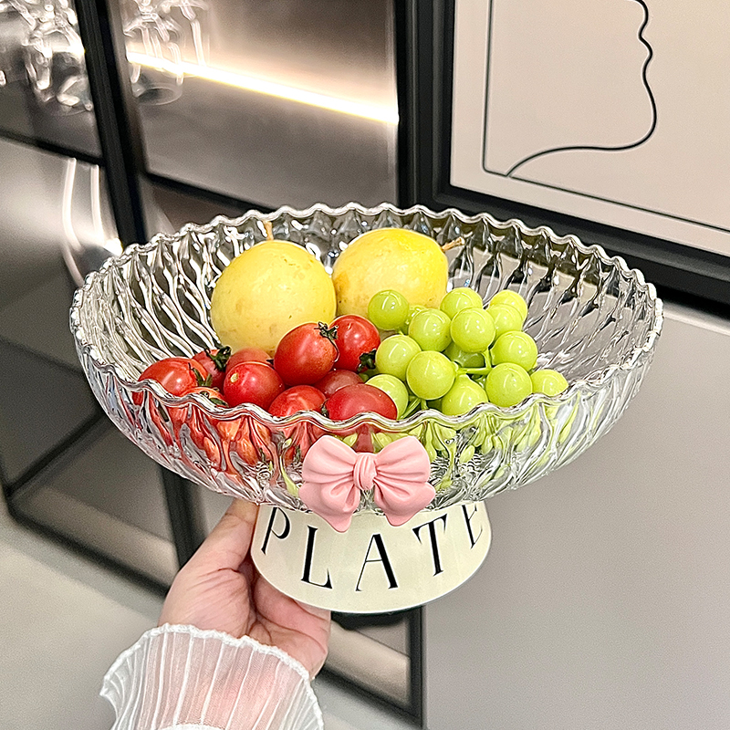 水果盘客厅家用2025年新款果盘茶几轻奢高档精致糖果盘零食摆放盘