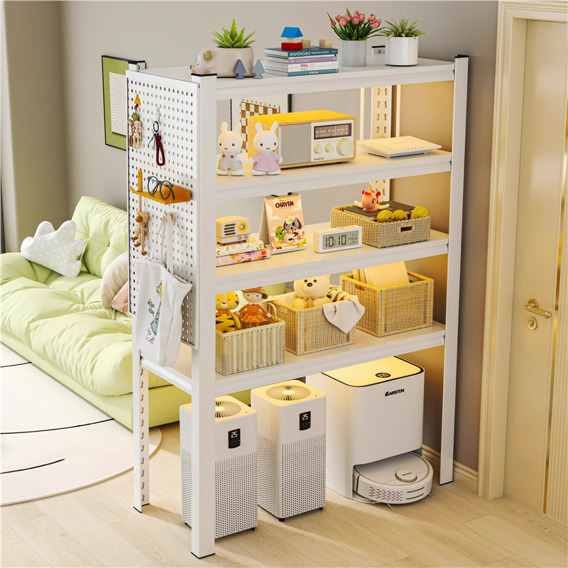 书架置物架下空式饮水机上方多层落地收纳卧室客厅扫地机高脚架子