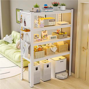 书架置物架下空式饮水机上方多层落地收纳卧室客厅扫地机高脚架子