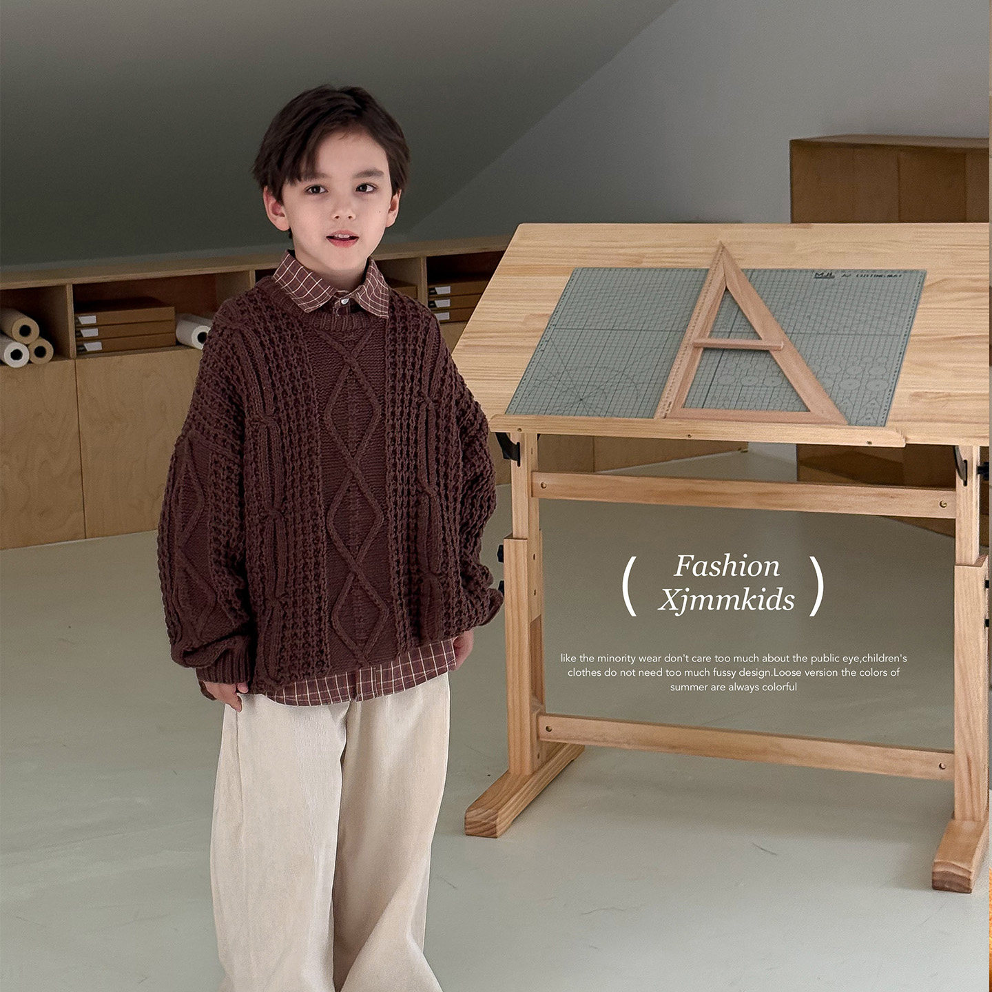 虾酱麻麻男童麻花毛衣春秋装2026新款男孩保暖上衣洋气儿童针织衫